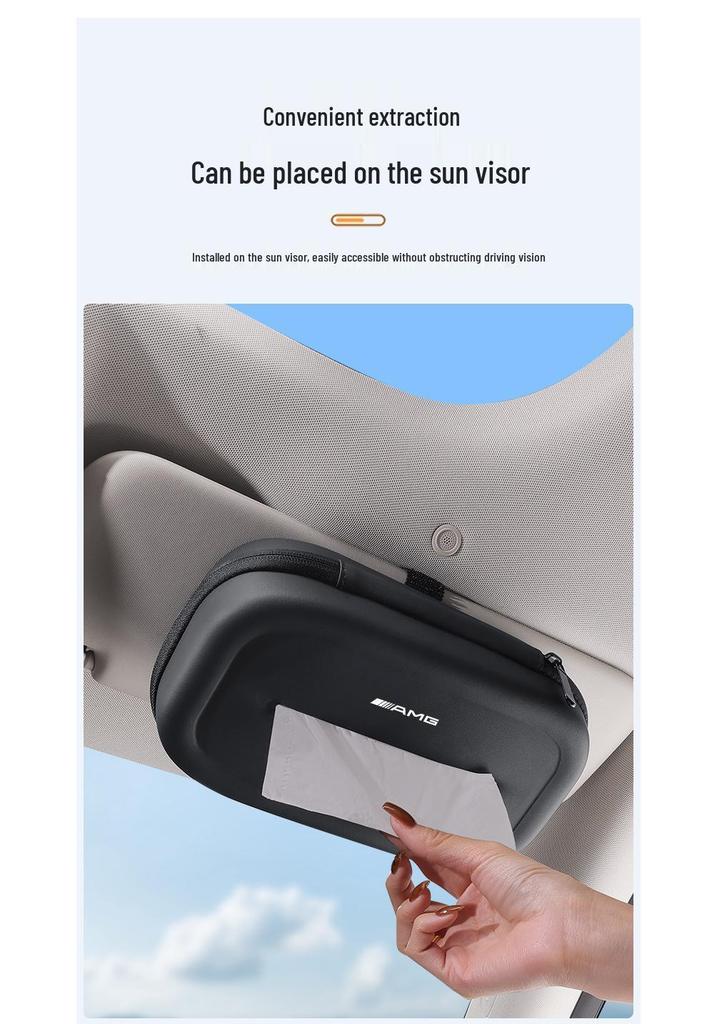 Mercedes-AMG Cross-border Extended Car Seat Hanging Tissue Box