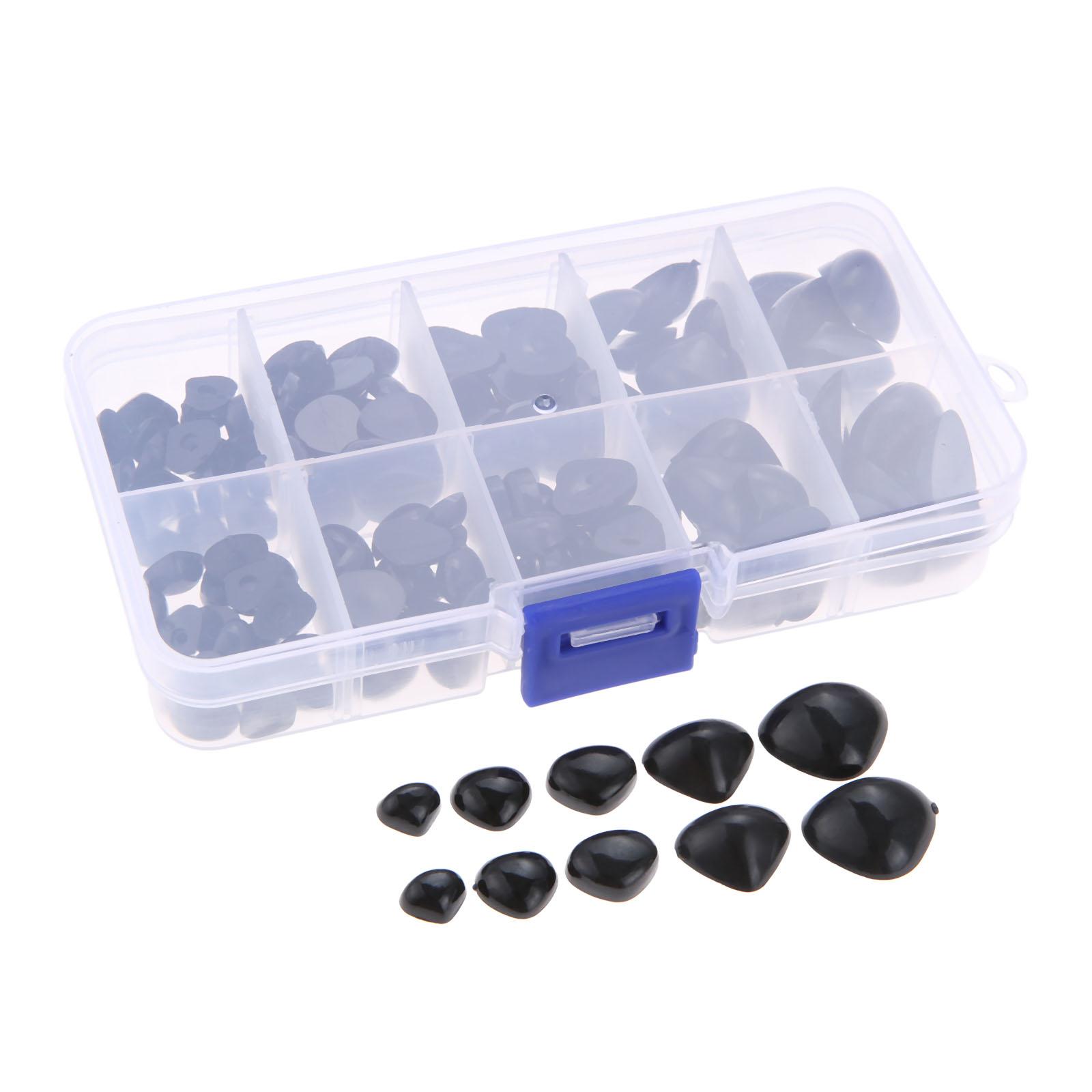 150 Pcs/box Flat Triangle Nose Plastic Safety Nose for Dolls Making Toys Teddy Bear Doll Nose Amigurumi Handmade DIY Accessories