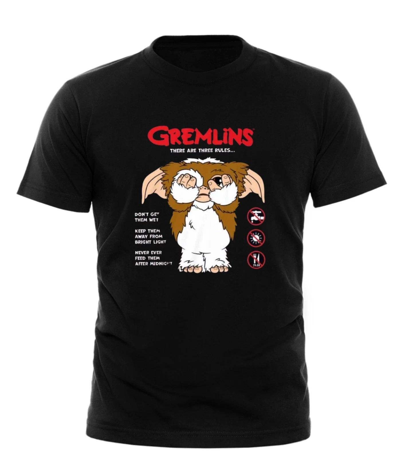 Funny Retro Monster Graphic T-Shirt – Cute 80s Style Three Rules Design gremlins 2XL