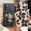 For OPPO Reno12 12Pro Elegant Butterfly Floral Phone Case For Oppo Reno12 Pro Reno 12 5G CPH2625 CPH2629 Soft Silicone Cases