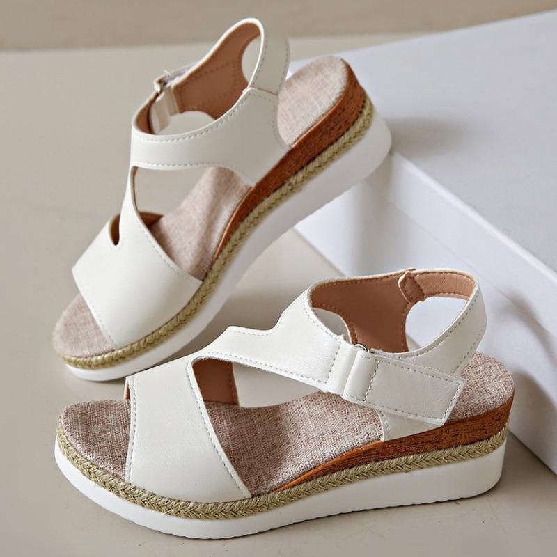 New Style Plus-size Shoes - Flat Sole, Wedge Heel, Fish-mouth Design, Casual Sandals for Women Devotion