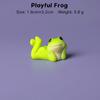 6 Pcs Cute Mini Resin Frog Figurine Set Various Relaxing Poses for Desktop Fairy Garden Home Decor
