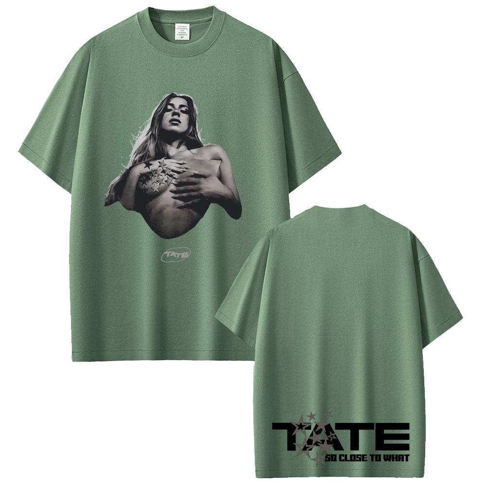 Tate Mcrae Graphic Tshirts Music Album So Close To What Miss Possessive World Tour 2025 T Shirts Unisex Women Fashion Trend Tshirt