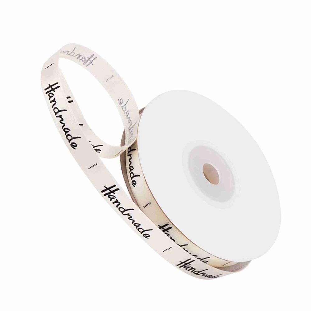 1PCS 20 Yards Handmade Ribbon Natural Ribbon Satin Ribbon Gift Packaging Ribbon Home Decoration
