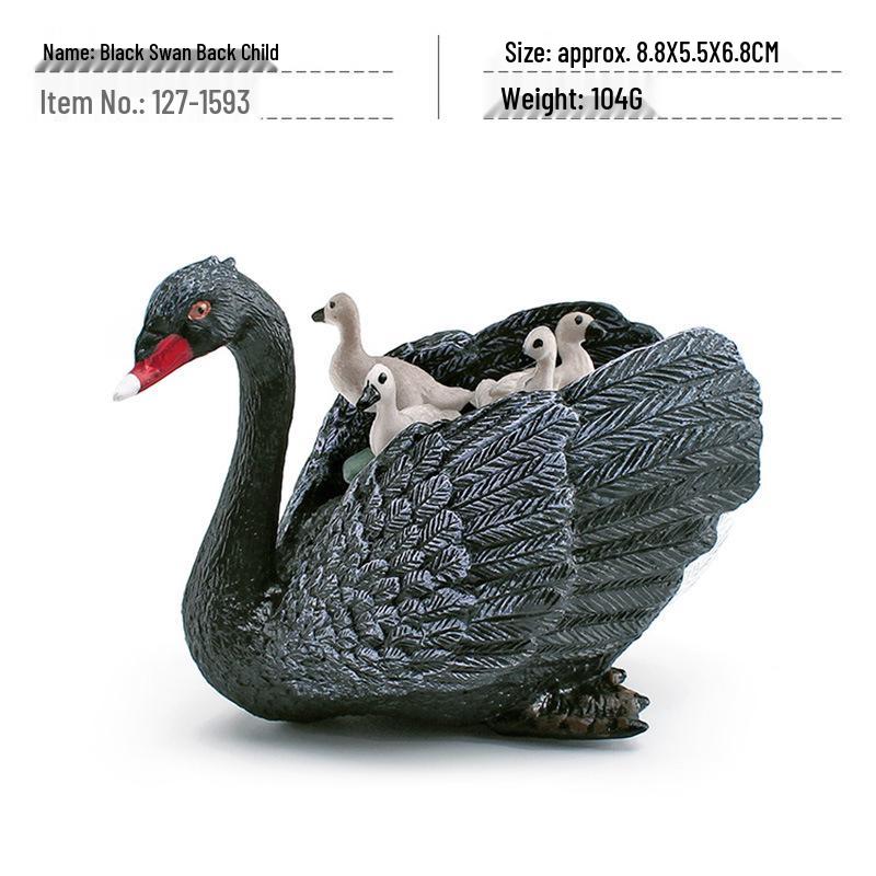 Cross-Border Poultry Model: Children's Cognition Mallard, Swan, Rooster Figurine Set