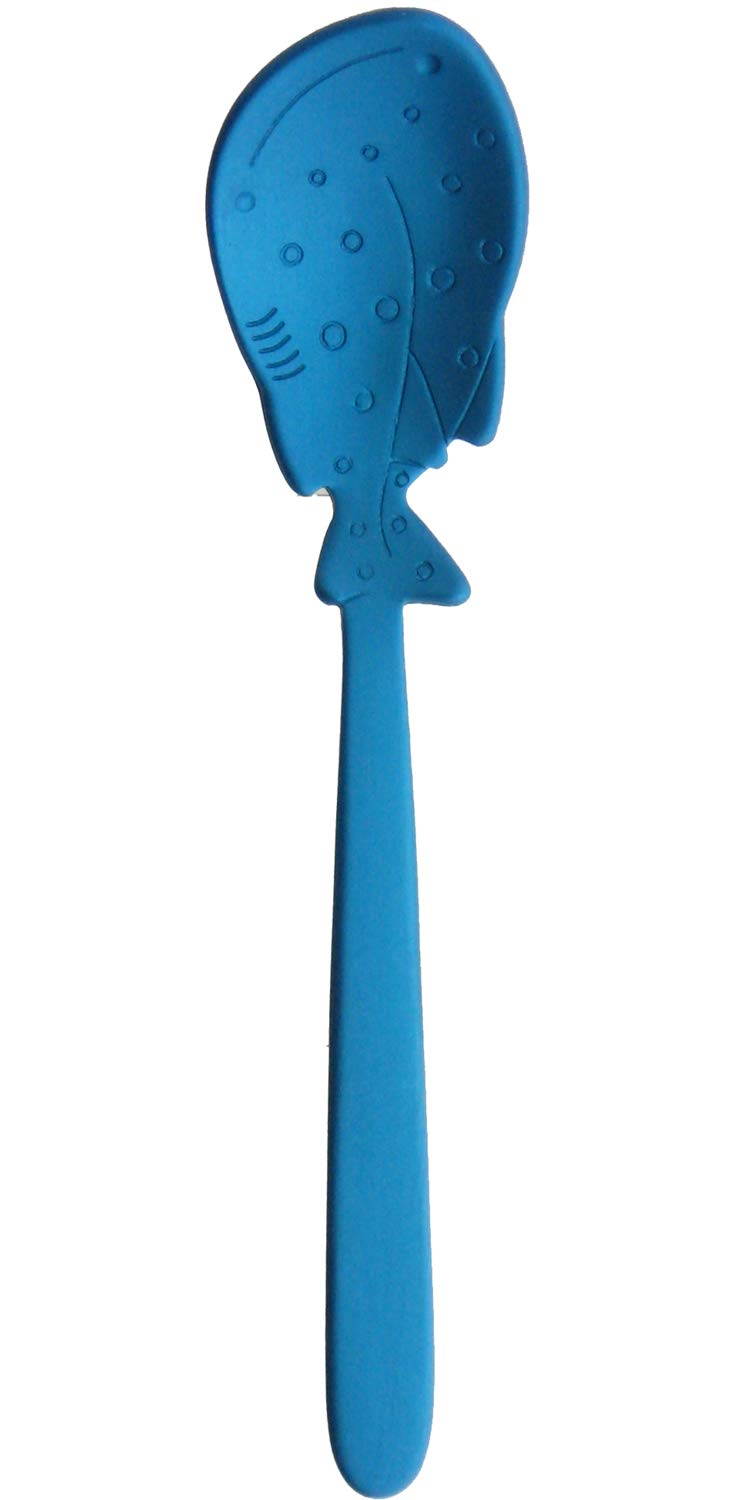 Nagao Petit Marine Aluminum Ice Cream Whale Shark Made in Japan Tsubame-Sanjo Spoon, Blue, 11.7cm, Design,