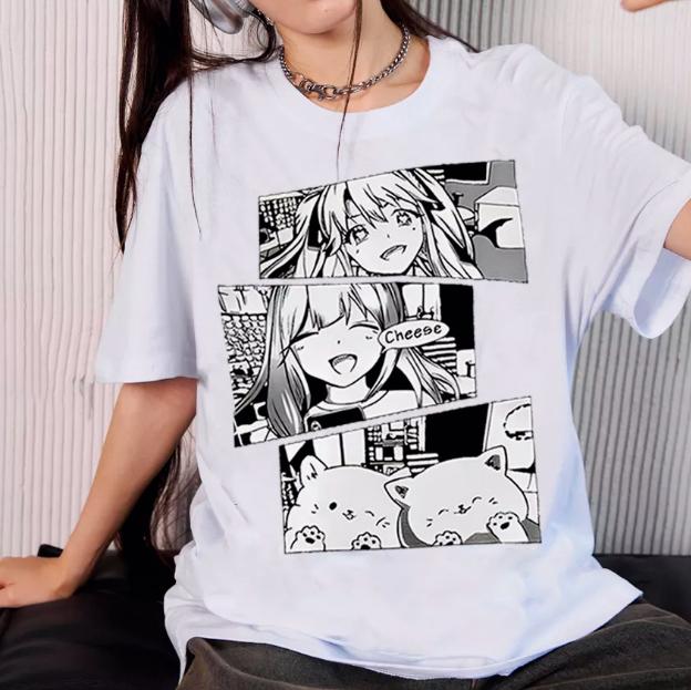 Printed Fashion Ladies Short Sleeve T-Shirt Summer