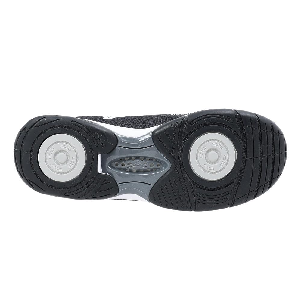 Mizuno Wave Divers DE 2 Fitness Black x White x Light Size 2E Shoes, Indoor, Studio, Gym, Exercise, Gray, 23.5 cm,