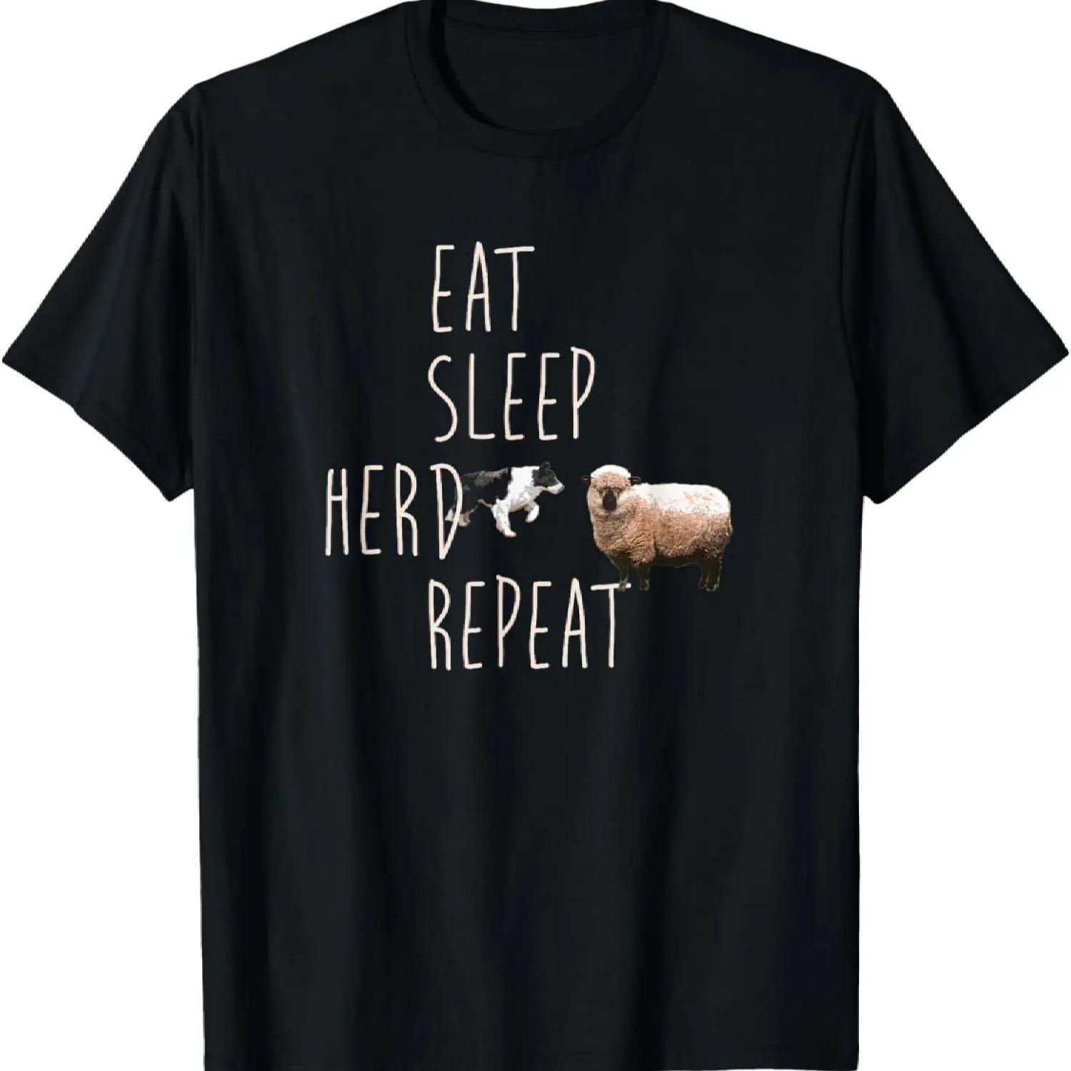 Border Collie Tshirt for Sheep Herding Dog Companions S