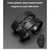 Black Bracelet For Casio G-shock DW-6900 DW9600 DW5600 GW-M5610 GA-2100 Men Series Watch Strap Plastic Steel Watchband 16mm Band