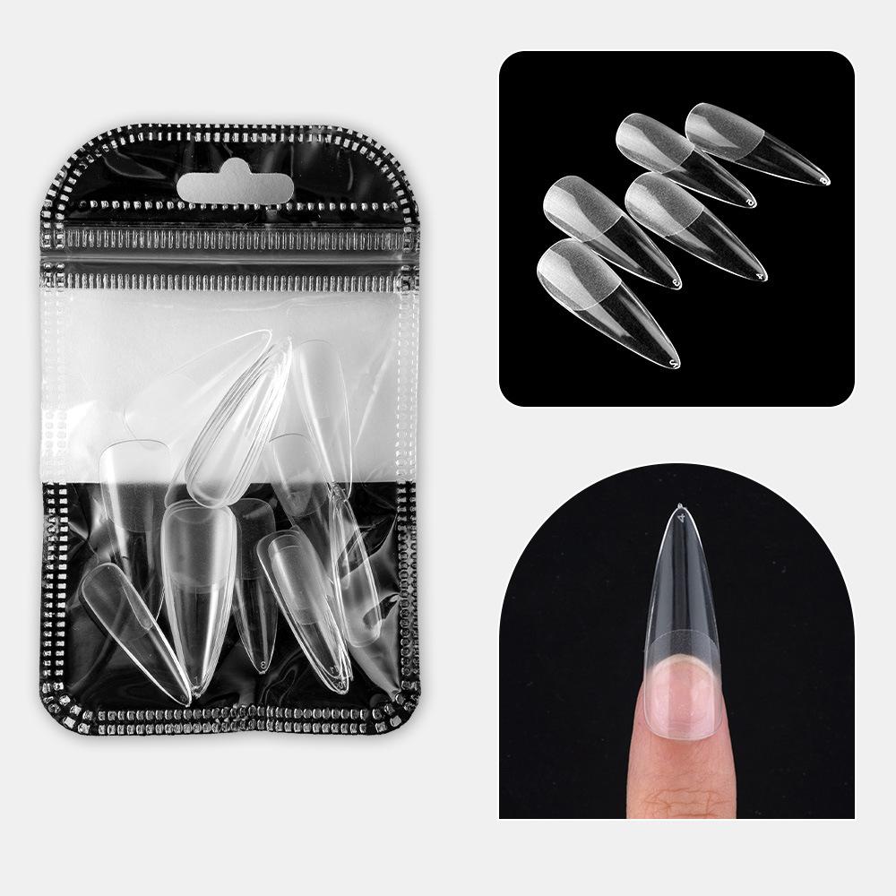 Nail Art Tablets Ultra-Thin And Seamless Half-Stickers, Full Stickers, Matte Square Long Water Droplets, Almonds, No-Carving And Grinding Fake Nail