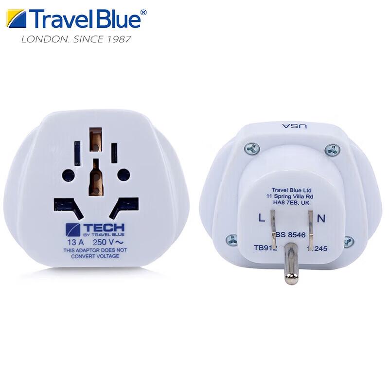 TRAVEL BLUE US Standard Travel Power Adapter