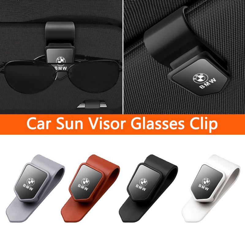 New Car Sun Visor Glasses Clip Sunglasses Card Holder For BMW G30 G20 M3 M5 E91 E92 E93 E36 E70 X3 X4 X5 X1 E39 F30 Accessories
