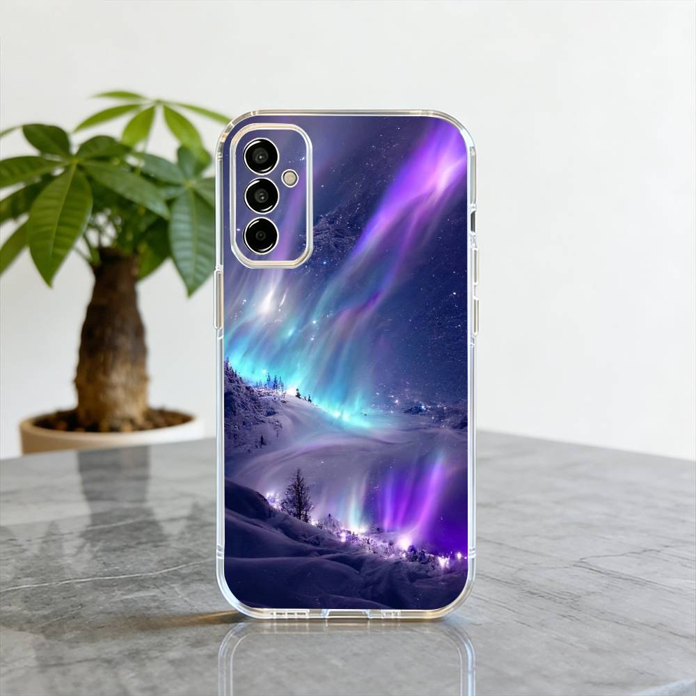 

Северное сияние Чехол для телефона Прозрачный силиконовый Мягкий Для SamsungA10,12,20,21S,30,31,40,50,51,52,70,71 Samsung a52 a52S