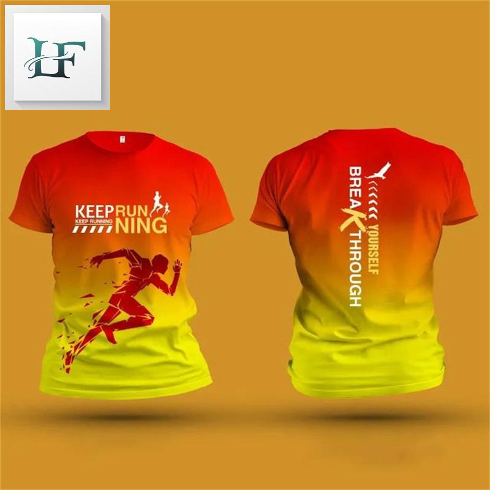 Running Sports 3d Printing Summer Unisex Short Sleeve T-Shirt Fitness Sports Outdoor Quick Drying Loose And Comfortable Clothes