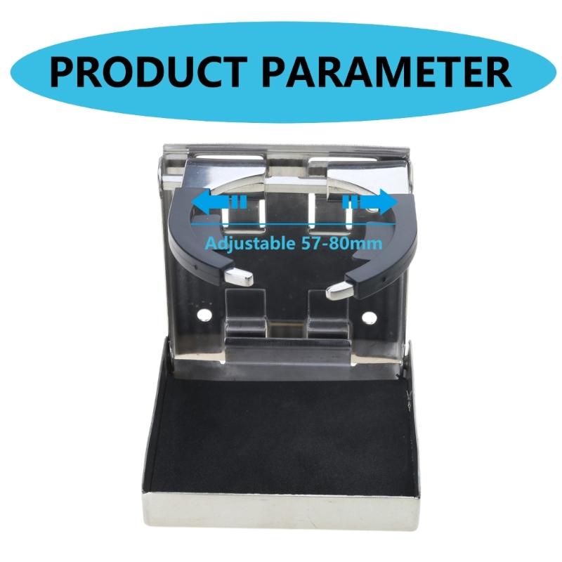 Stojak na bidon ze stali nierdzewnej Dom Samochód Kamper Składany Uchwyt na Kubek Uchwyt