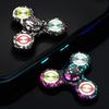 3 Colour Luminous Metal Fidget Spinner Camouflage Triangle Hand Spinner Fidget Playthings Designed for Adult Office Stress Reliever Playthings