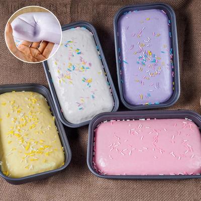 Jucărie moale cu creștere lentă pentru tort, de strâns, Desert realist cu cremă de taro, Fidget pentru ameliorarea stresului, Gadget portabil de decompresie pentru copii și adulți, Jucărie senzorială pentru