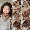 Sciarpa Bambino Stile Marrone Invernale Calda Antivento Triangolare per Bambini e Bambine Stampa Floreale Accessori per Bambini Sciarpa