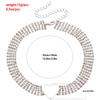 Temperament full diamond multi-layer neck chain hollow love necklace black claw diamond chain necklace