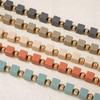 Minimalist Personality Multi Layer Handmade Geometric Colorful Square Beaded Bohemian Necklace Women Fashion Jewelry