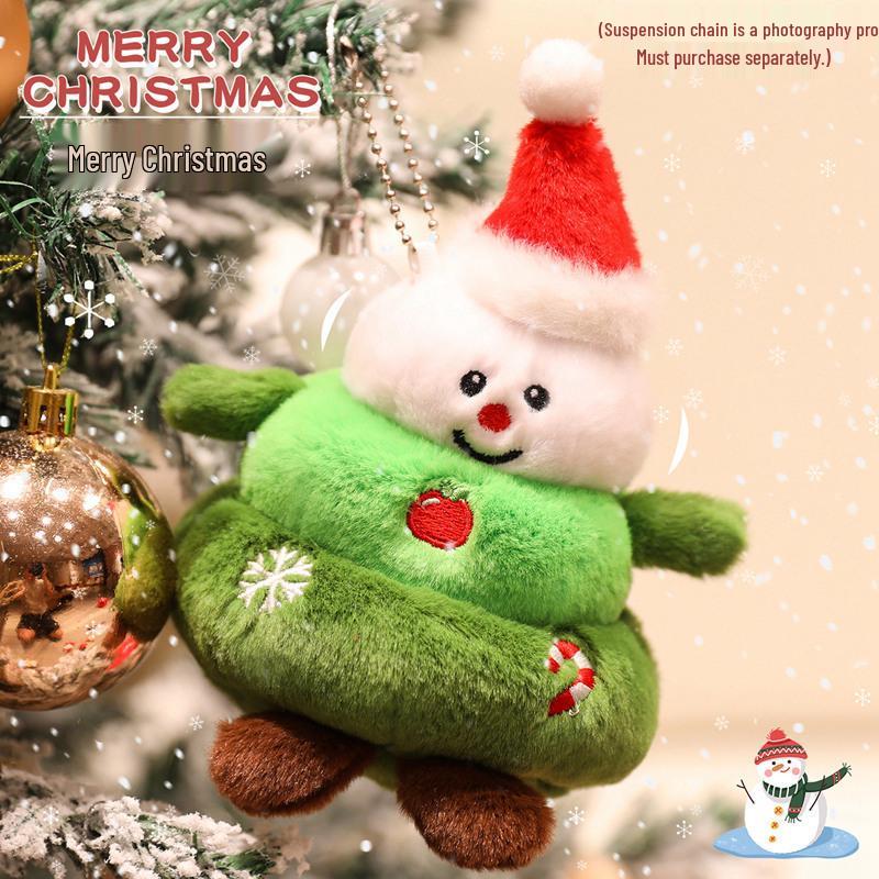 Weihnachts-Versteckspiel-Puppe: Schneemann & Baum Plüsch Geschenktasche