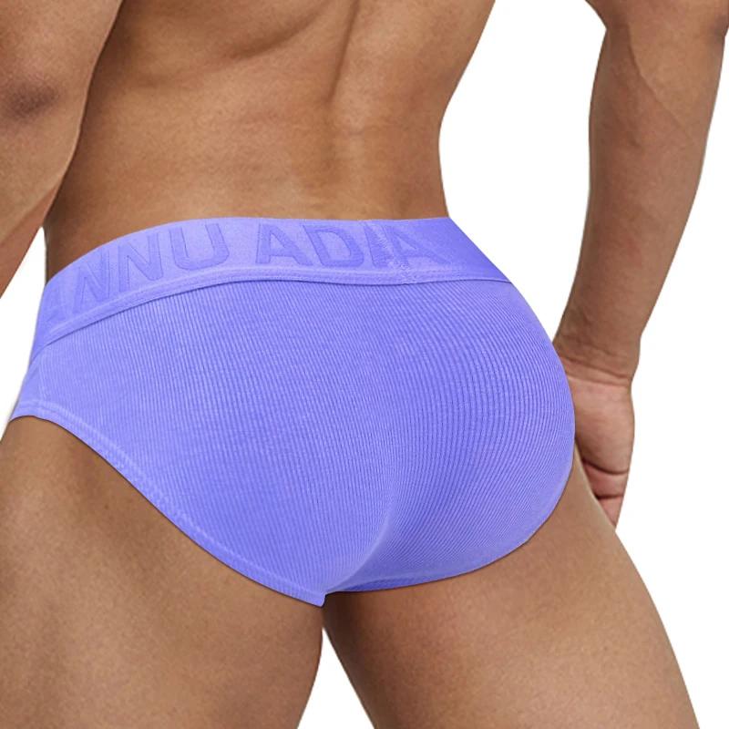 Erotische Kleidung für Männer Neue niedrige Taille Männer Homosexuell Slips Unterwäsche Baumwolle Weiche Sexy Herrenhöschen Bequeme U Konvex Hohl Mann Sport Slips Hombre AD752