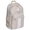 Adidas Plaid Fabric Backpack Unisex Brown