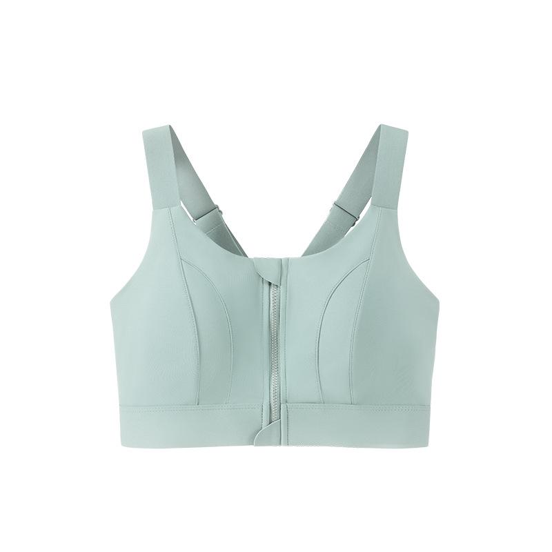 Женский регулируемый спортивный бюстгальтер на молнии спереди, противоударный, без косточек, для йоги M