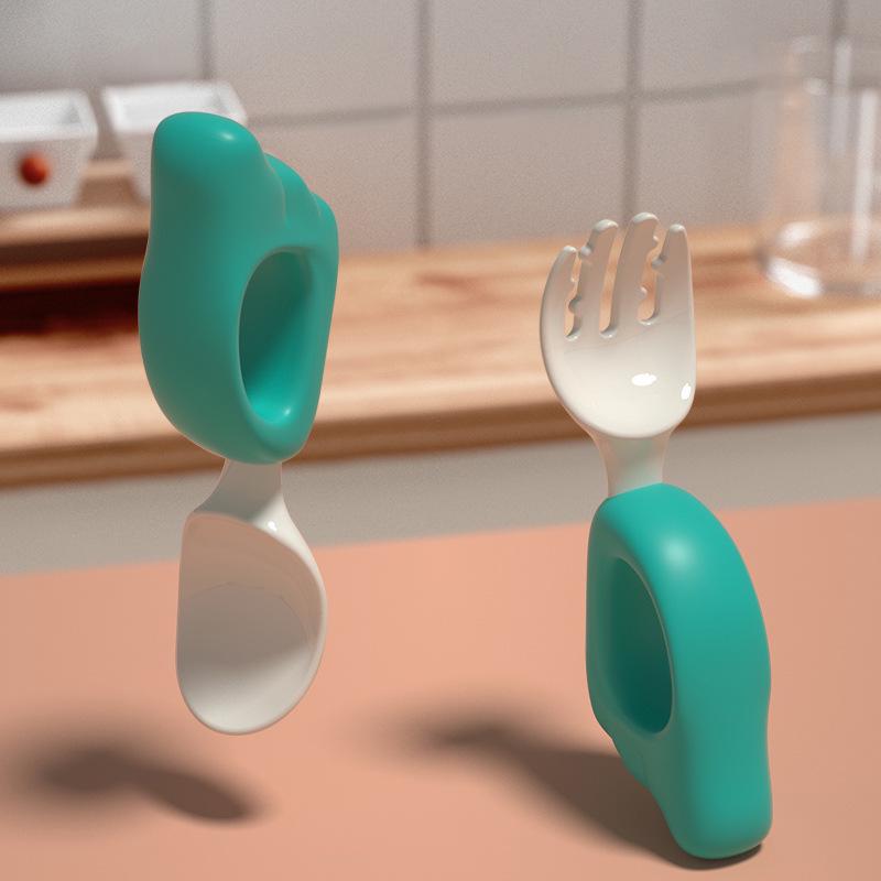 Baby Fork & Spoon Set for Self-Feeding - Infant & Toddler Tableware
