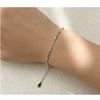 Sterling Beaded Minimalist Bracelet Women Stackable Geometric Design Elegant Everyday Jewelry