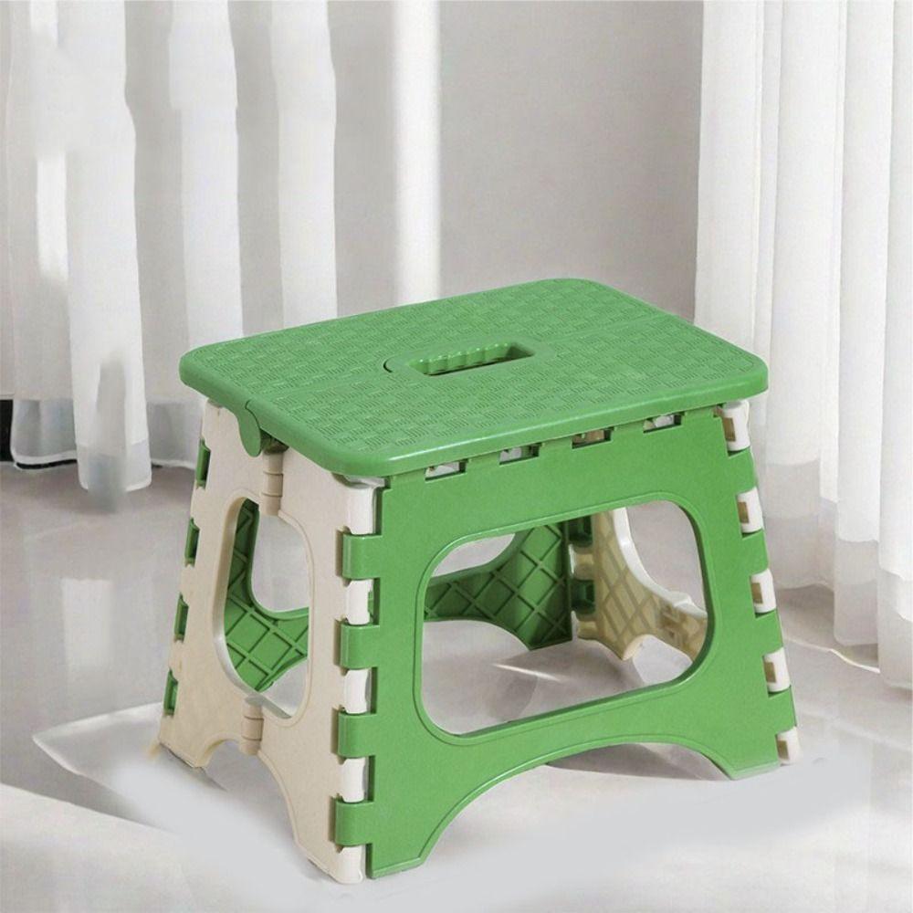 Lightweight Small Bench  Chair Plastic Shoe Changing Stool Portable Folding Stool  Children Adult