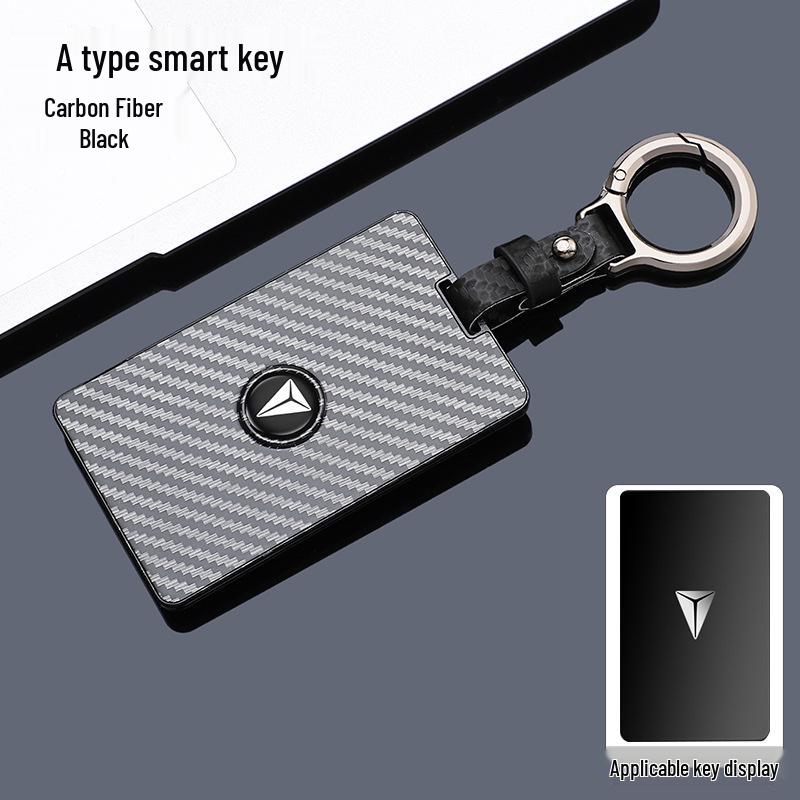 Tiefblau L07 Kohlefaser ABS Smart Key Hülle für Changan