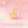 Sweet Cute Kitty Pendant Necklaces For Women Cartoon Style Female Stainless Steel Neck Chain Jewelry Girls Daily Wear Chains