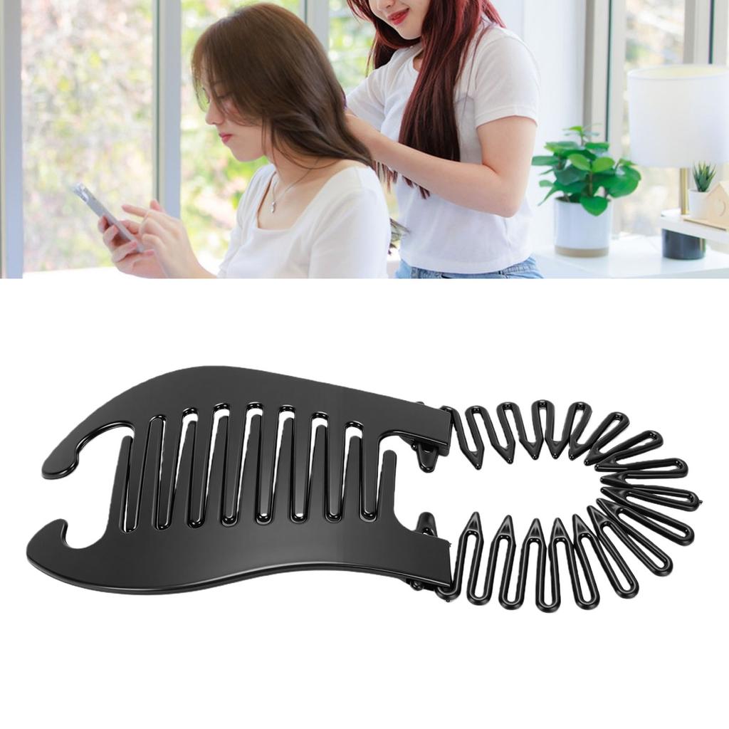 10pcs Hair Banana Clip Elongated Interlocking Banana Clip Hair Accessories for Ponytail Holder
