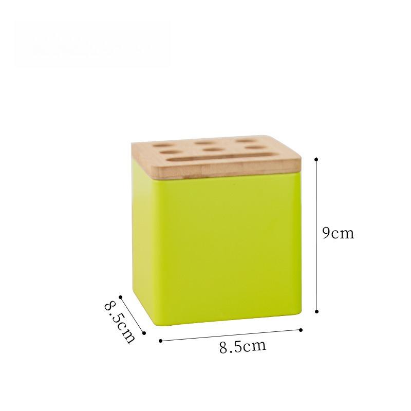 Japanese Simple Wind Large Capacity Porous Pen Holder Storage Box Office Student Desktop Stationery Storage Box