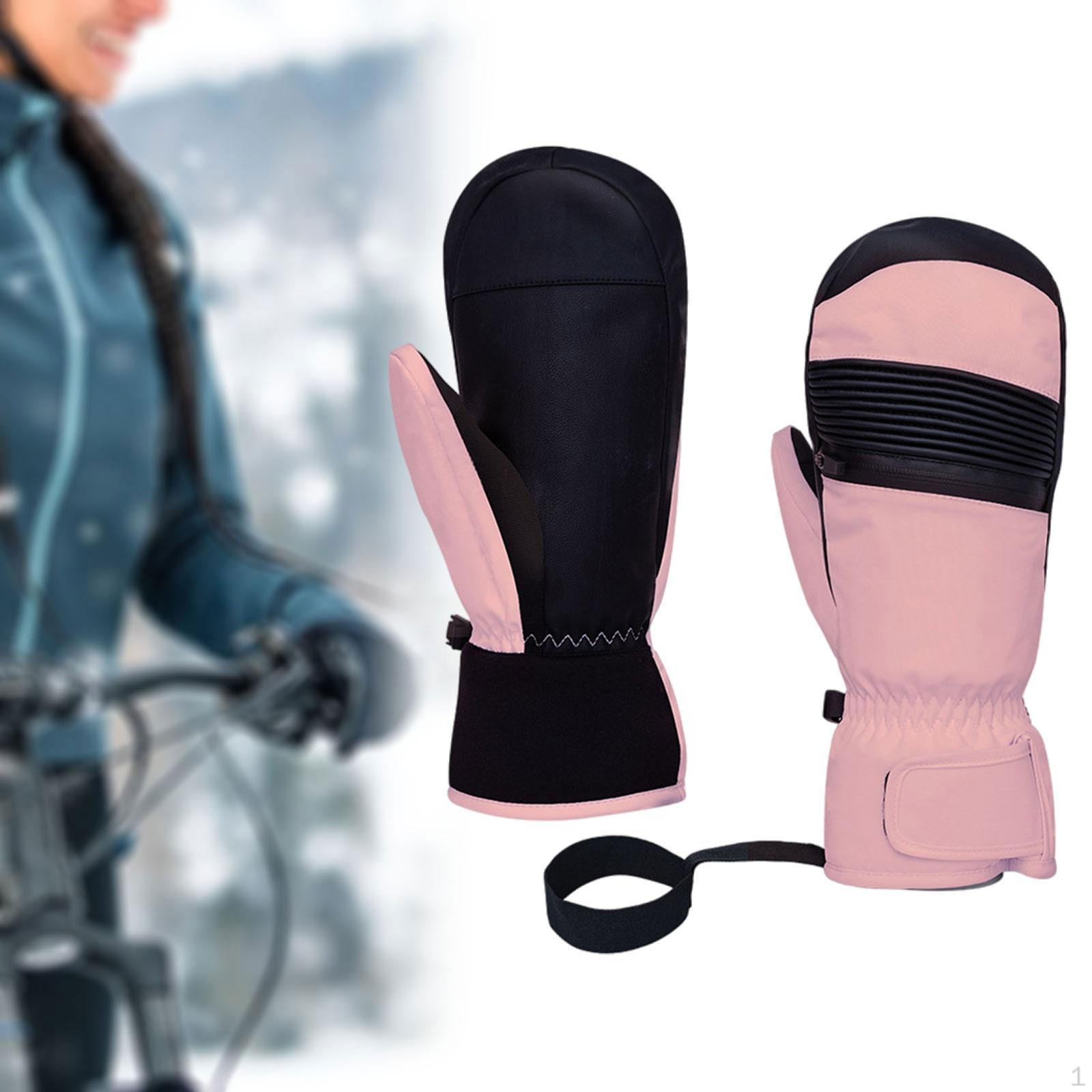 

1 пара перчаток для катания на лыжах для взрослых, портативные варежки для занятий на снегу Total Length 25.5cm