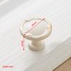 NAIERDI Ivory White Cabinet Handles Zinc Aolly Kitchen Cupboard Door Pulls Drawer Knobs European Fashion Furniture Handle