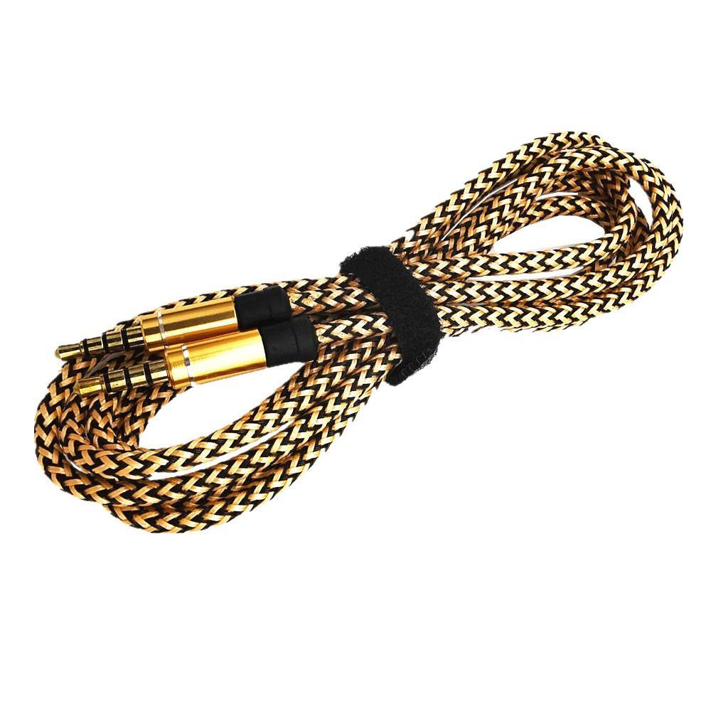 MP3 3.5mm Male to Male 4 Poles Cable 3.5mm Audio Cable Audio Adapter Cord AUX Cord Car AUX Cable