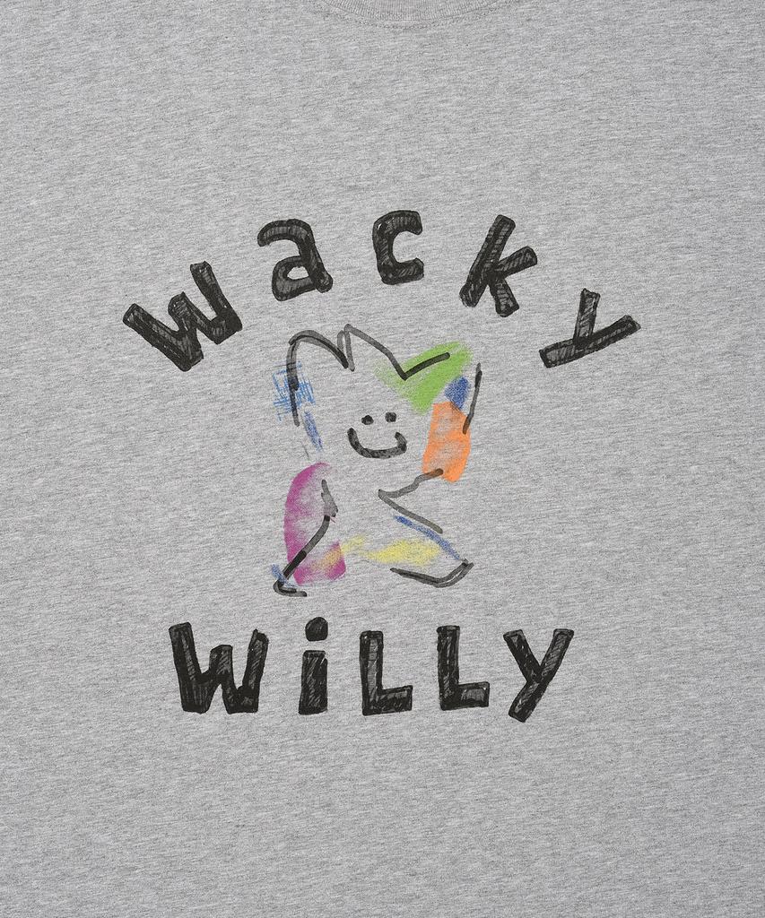 WACKY WILLY Big Kiki Graphic Short Sleeve T-Shirt Gray