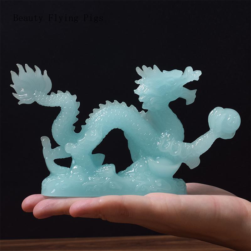 Creative Resin Zodiac Dragon Decoration Company Office Home Crafts Figurines Living Room Decoration Desk Accessories