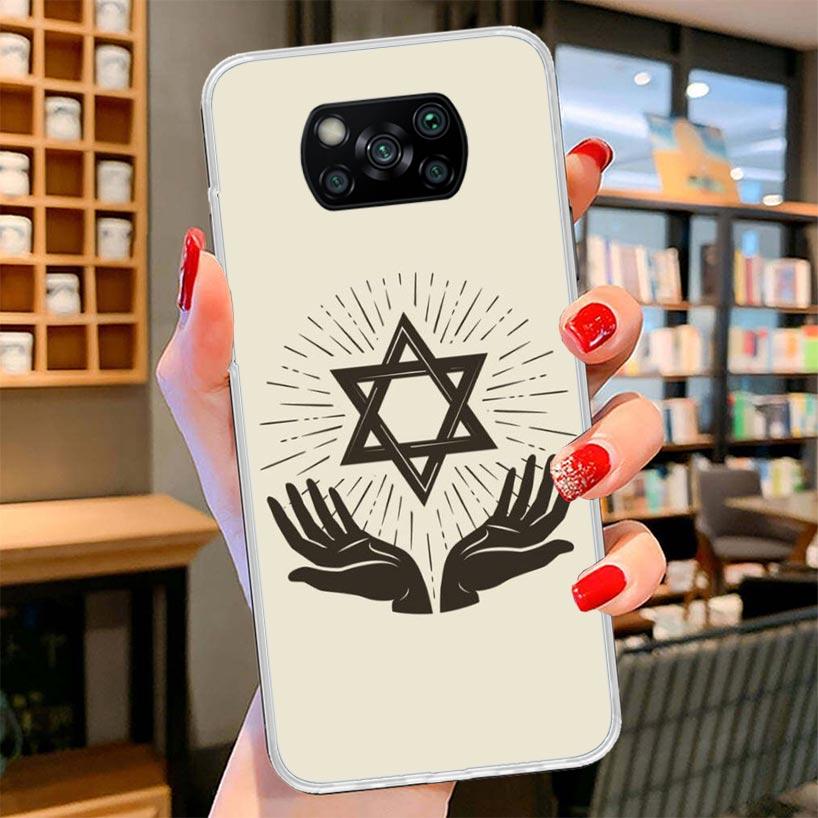 David Jewish Star Symbol Cover Phone Case For Xiaomi Poco F7 Ultra X7 X6 X5 Pro M7 Redmi 15C 15 13C 13 12C 12 10C 10 9A 9C 9T 9