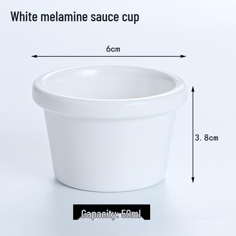 

Black Melamine Sauce & Seasoning Bowl – Creative American Tableware for Café, Bar & Casual Dining