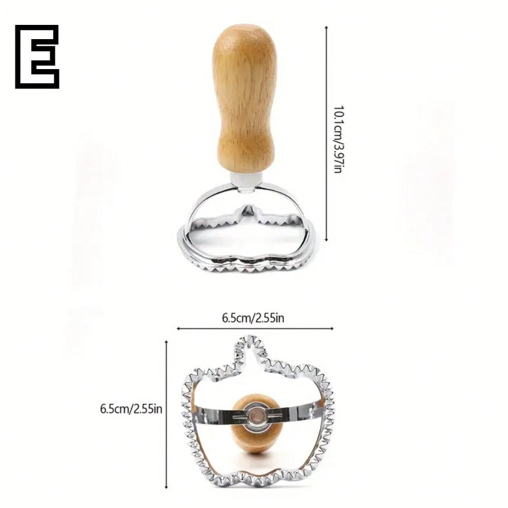 Zinc Alloy Biscuit Cutter Bat Pumpkin Ghost Ravioli Stamp Maker Cutter with Roller Wheel DIY Baking Mold Halloween Party Decor