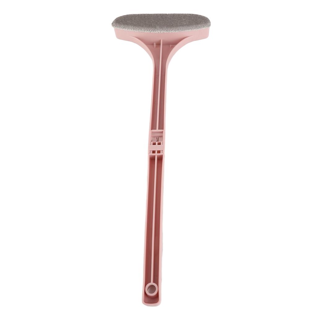Window Cleaning Brush with Long Handle Detachable Window Screen Cleaner Dust RemoverPink