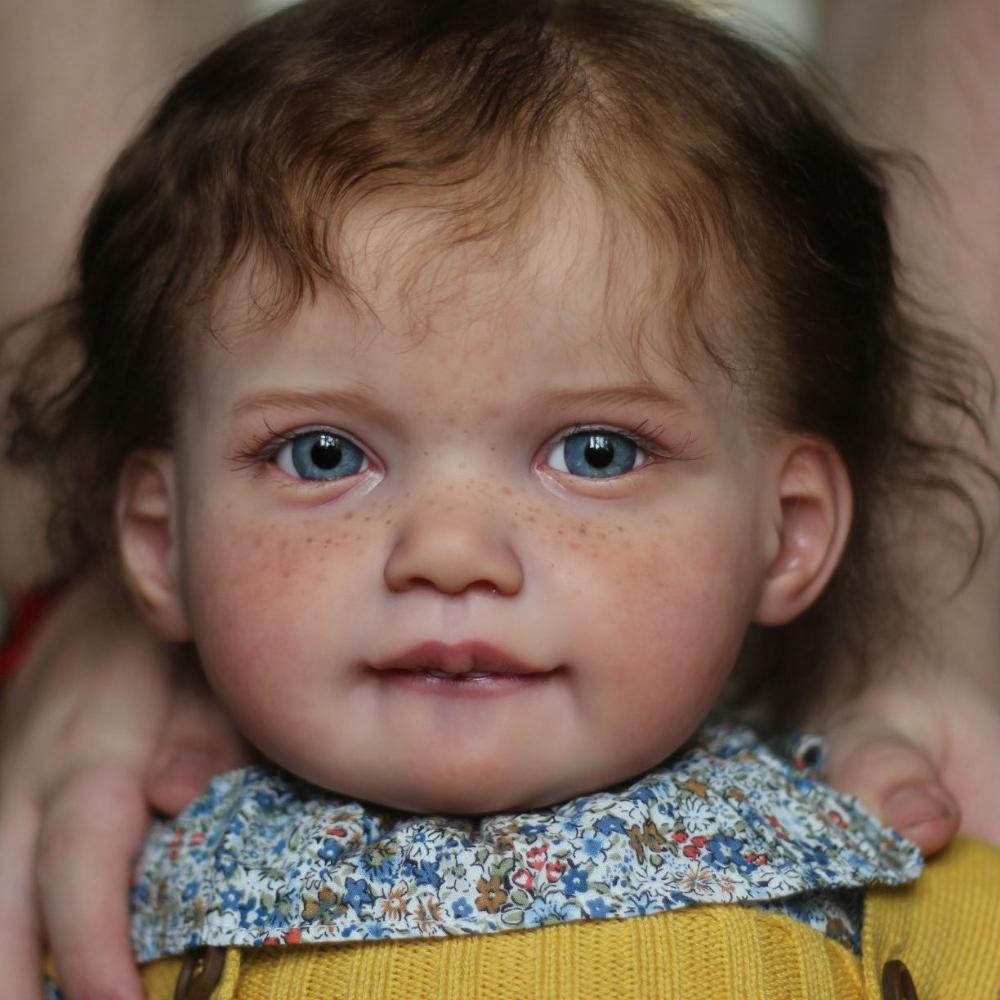 BZDOLL 65 CM 26 Zoll 3D Bemalte Haut mit Adern Weichvinyl Reborn Baby Mädchenpuppe Spielzeug Große Prinzessin Kleinkind Künstlerkollektion Handgefertigt Bebe