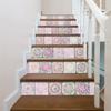 24pcs Mosaic Tile Stickers Set Waterproof Removable Peel-and-Stick Backsplash Art Mural Vintage Pattern Self-Adhesive Wall Stickers
