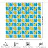 Whimsical Rubber Duck Shower Curtain Bright Blue Yellow Pattern Decorative Waterproof Fabric For Bathroom Accessories Set In Var