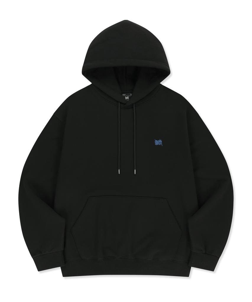 Patchwork Tag Hoodie - Black