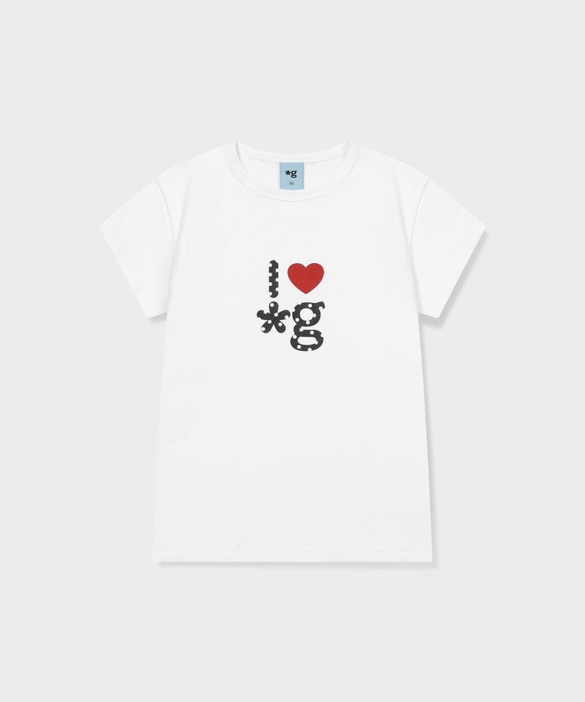 Geulleondeun Heart Logo T-Shirt (White)